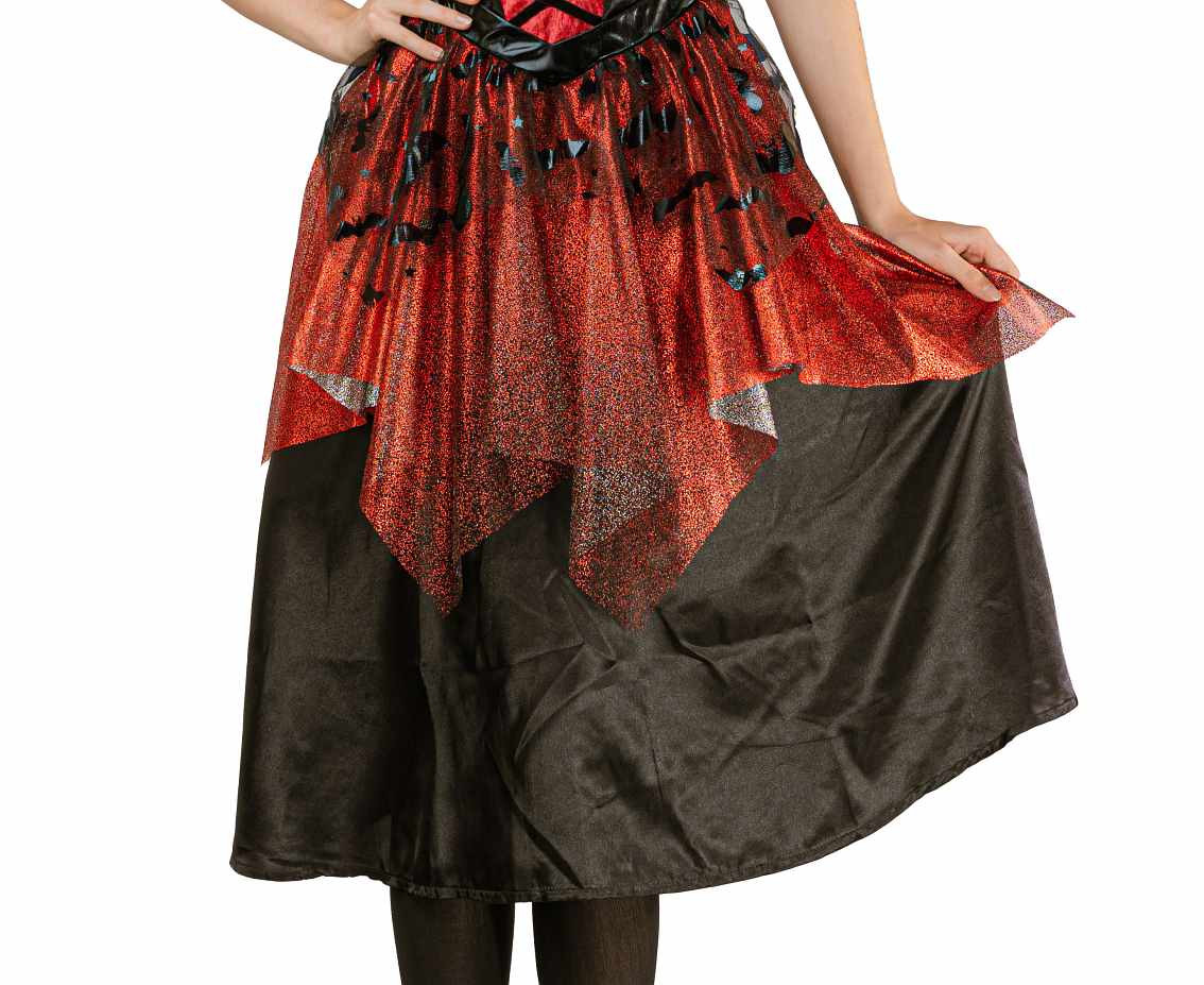 Role play-set for adult Gothic Vampire (dress, collar ), size S EOL